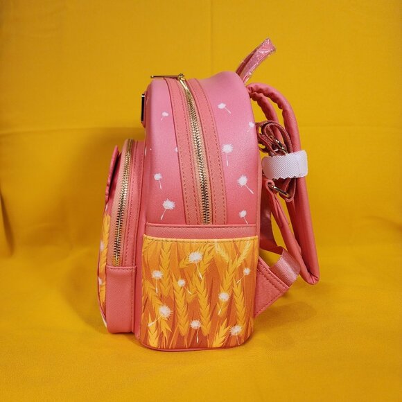 Loungefly Disney A Goofy Movie Max & Roxanne Dandelion Pink Mini Backpack NEW